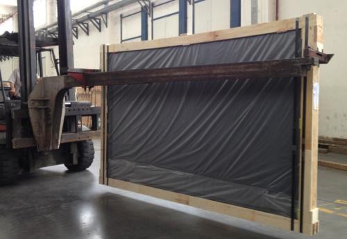 Penanganan Kaca Forklift Jib